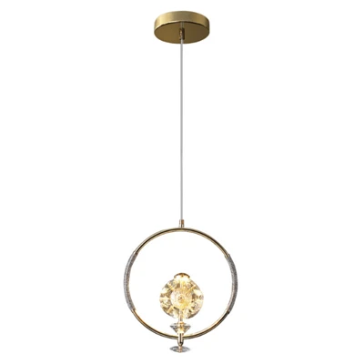 Lustre de cristal de ouro
